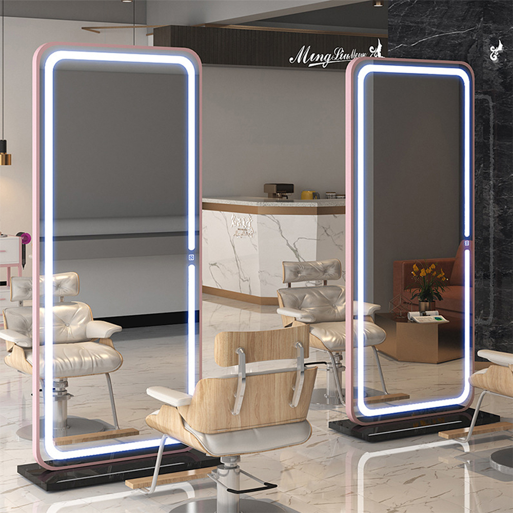 Aluminium Frame Spiegel Kleedkamer Full Body Led Full Body Spiegel In Slaapkamer Met Led Licht Verlichte Staande Spiegel