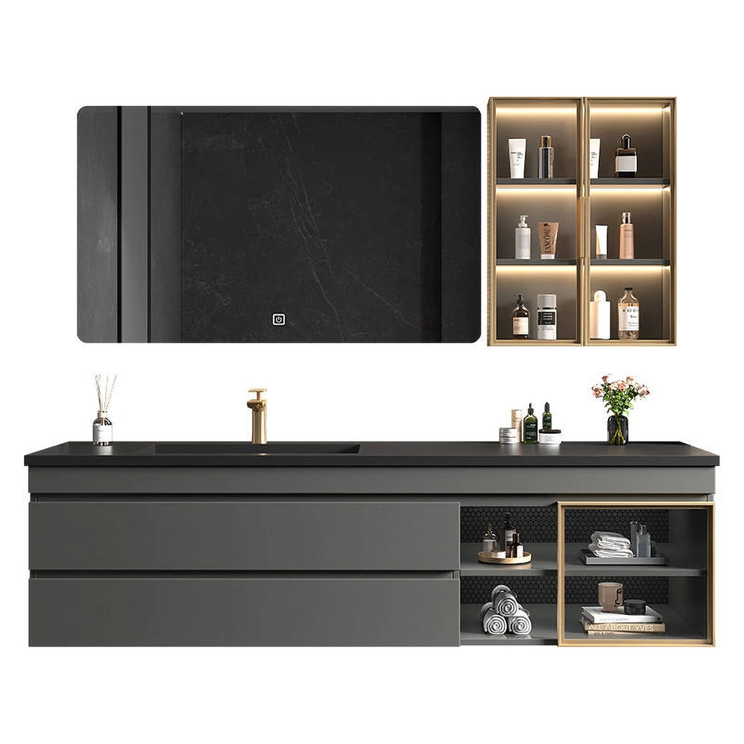 Factory Selling Opknoping Badkamermeubel Badkamer Ijdelheid Set Drijvende Houten Badkamermeubel Waterdichte Ijdelheid