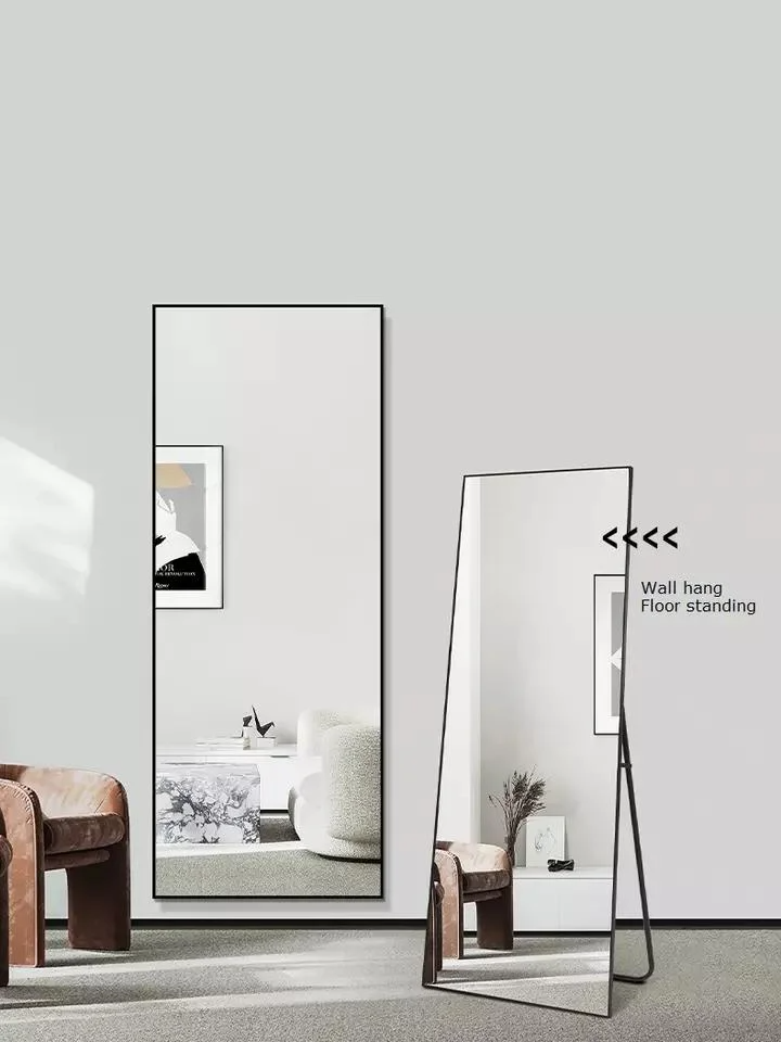 Art Home Hotel Decor Ronde Meerdere Vorm Aluminium Metaal Houten Frame 40 Cm 50 Cm Wandspiegel