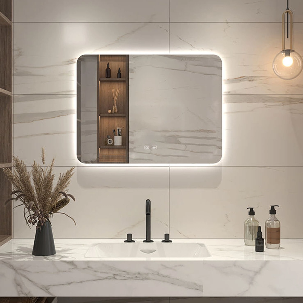 Europese Standaard Fabriek Groothandel Slimme Moderne Make-up Glas Home Decor Badkamer Wandspiegel