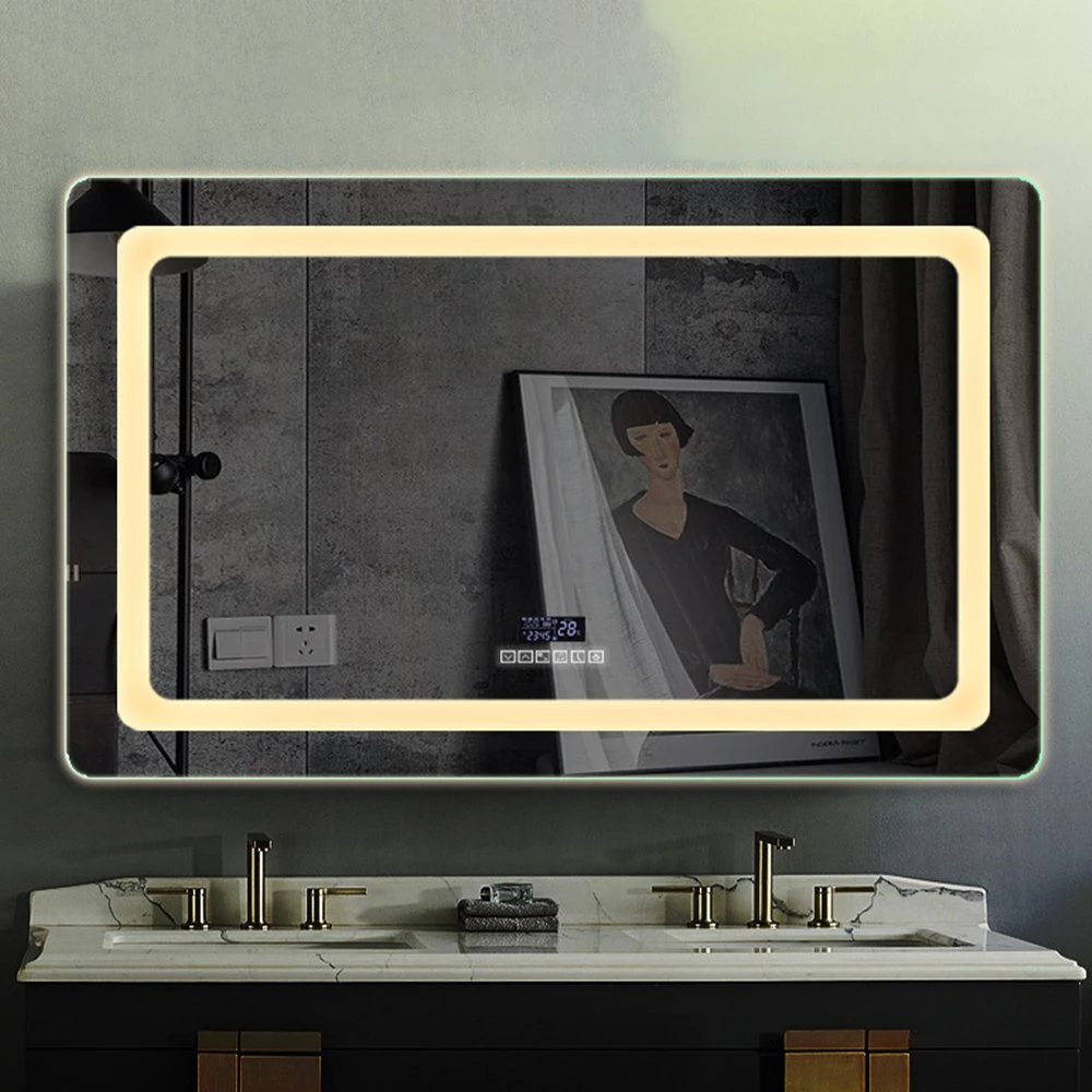 Woondecoratie Wandspiegel Badkamerspiegel Bluetooth Make-upspiegel LED Smart Mirror Salonmeubels
