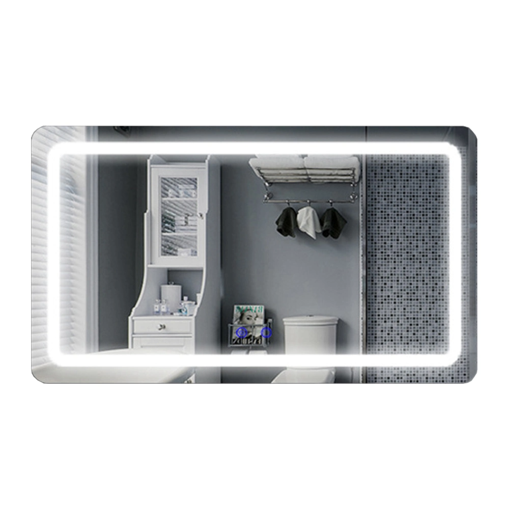 Luxe Home Decoratieve Smart Wastafel Spiegel LED Badkamer Frameloze Backlit Wandglas Make-upspiegel