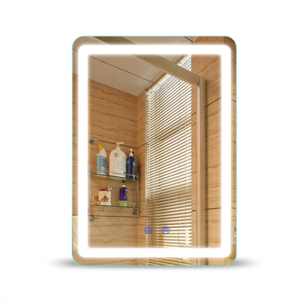 LED Defogger Verlichte Smart Bluetooth-badkamerspiegel met digitale klok
