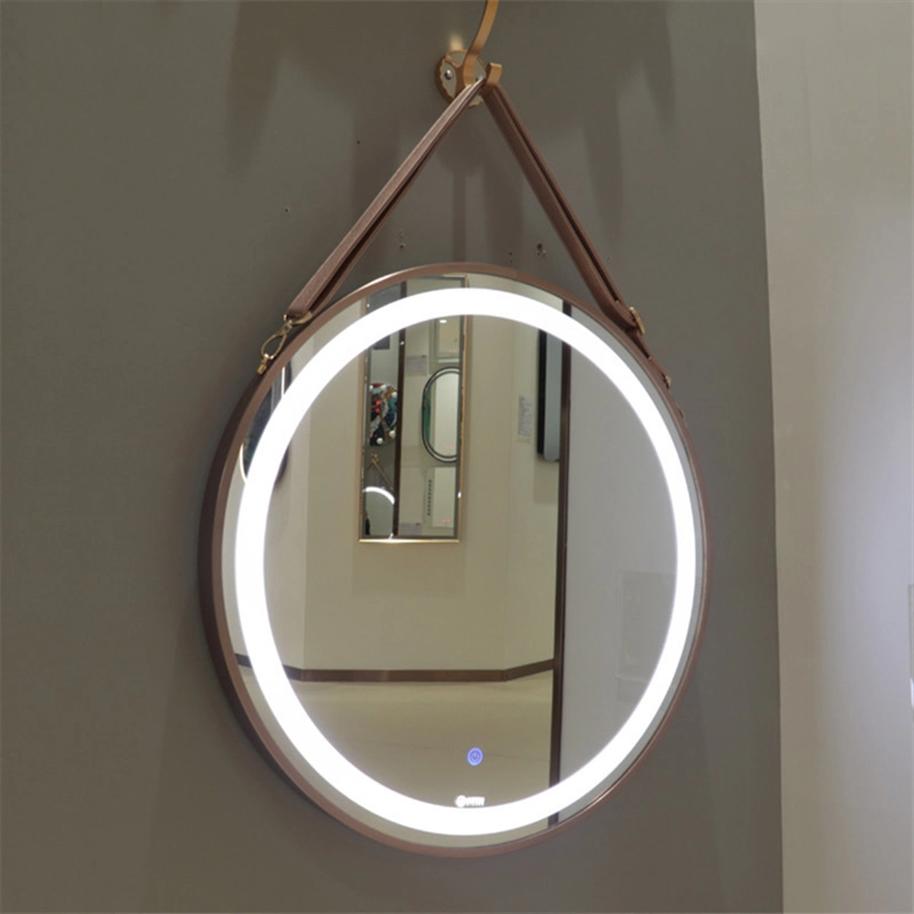 Moderne Home Decor ronde LED-badkamer make-upspiegel met achtergrondverlichting en licht