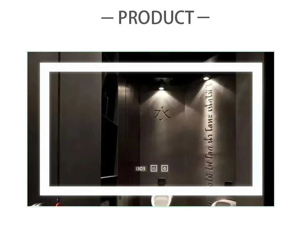 Fabrieksmuur Woondecoratie Decoratie Salonmeubels Make-up Cosmetische Smart Verlichte Verlichte Vanity LED-badkamerspiegel met verlichting Defogger