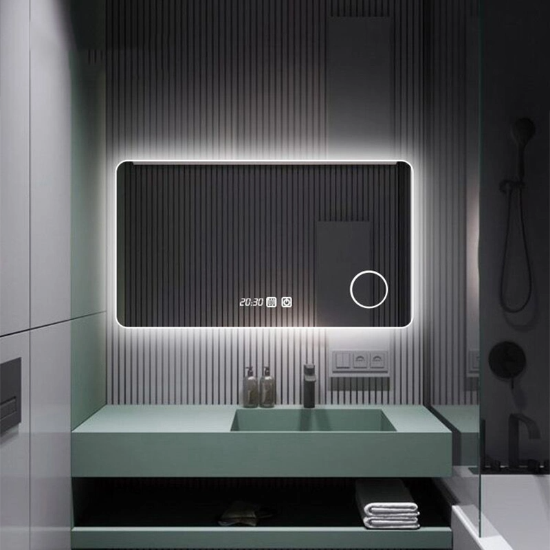 Mode Grote LED-badkamer Smart Mirror Touchscreen-spiegel voor badkamerijdelheid