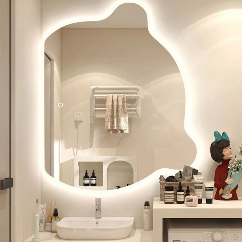 Beer Touchscreen Golfspiegel Toilet Slaapkamer Creatieve onregelmatige heterotypische make-up make-upspiegel