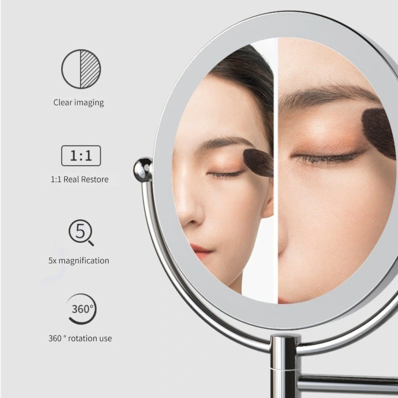 Vergrotende wandmontage Verlichte LED-make-up make-upspiegel LED-verlichte LED-verlichte badkamerspiegel