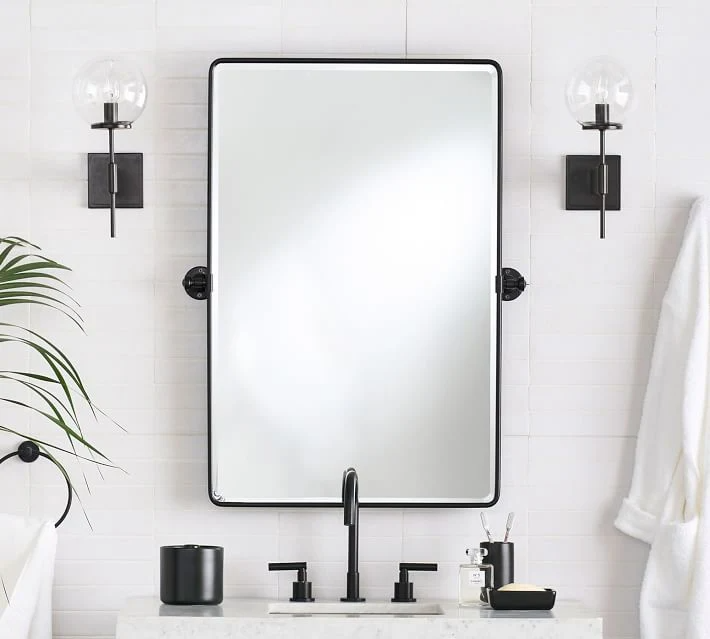 OEM / ODM verlichte badspiegels toiletwand rechthoek badkamerspiegel