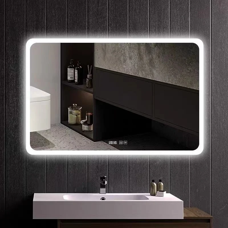 Persoonlijke aangepaste verlichte LED-badkamerspiegel met achtergrondverlichting Waterdichte make-upspiegel met licht