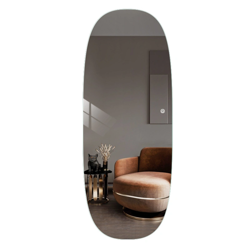 Wandgemonteerde spiegel LED decoratieve kledingwinkel Paskamer Driedimensionale intelligente passpiegel