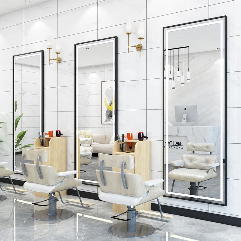 Wandmontage LED Salon Spiegel Licht Slimme Spiegel Rechthoek Defogger Dressing Groothandel Volledige Lengte Spiegel LED