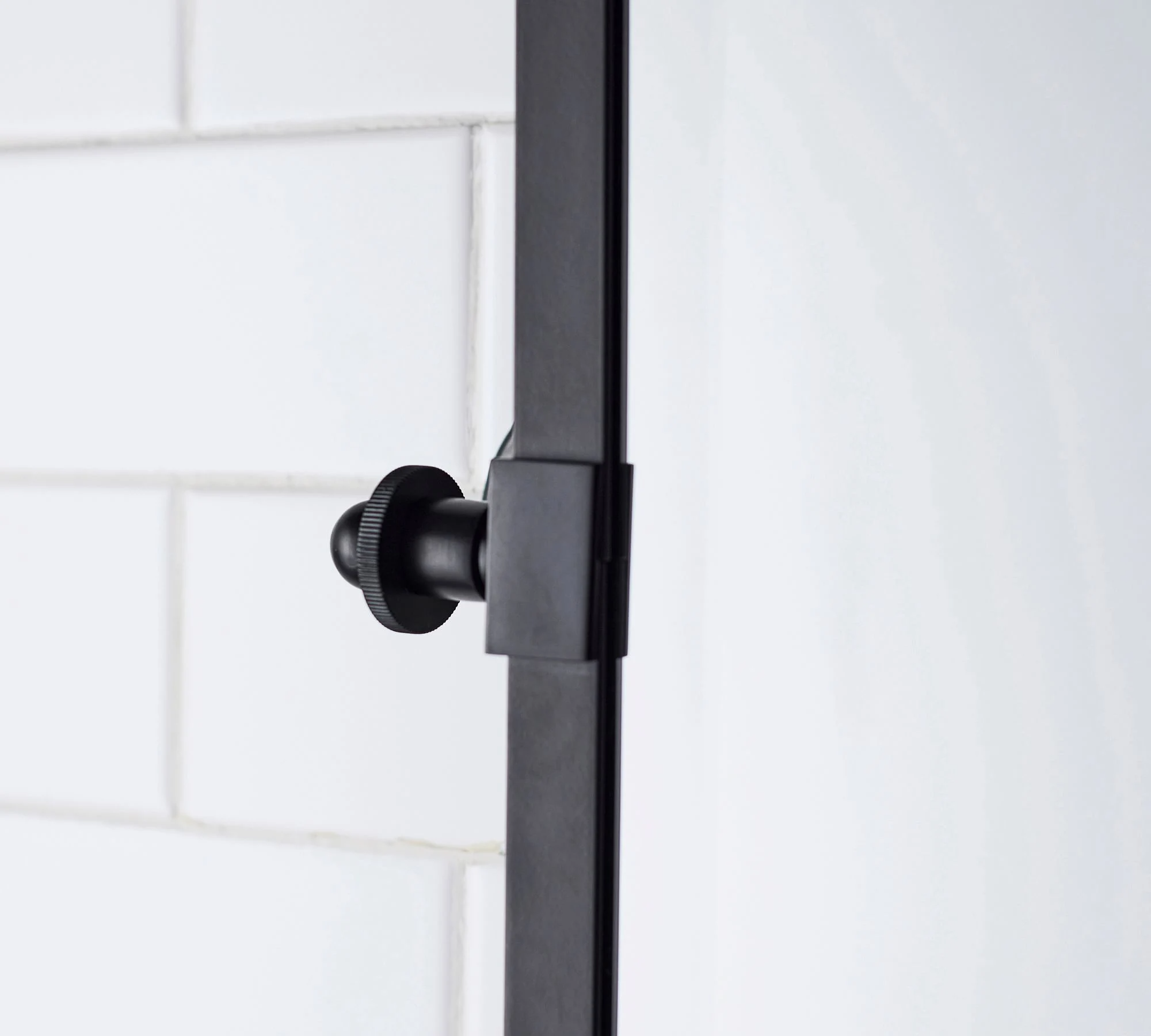Klassieke afgeronde rechthoek grote zwarte metalen ingelijste badkamer make-up spiegel voor muur