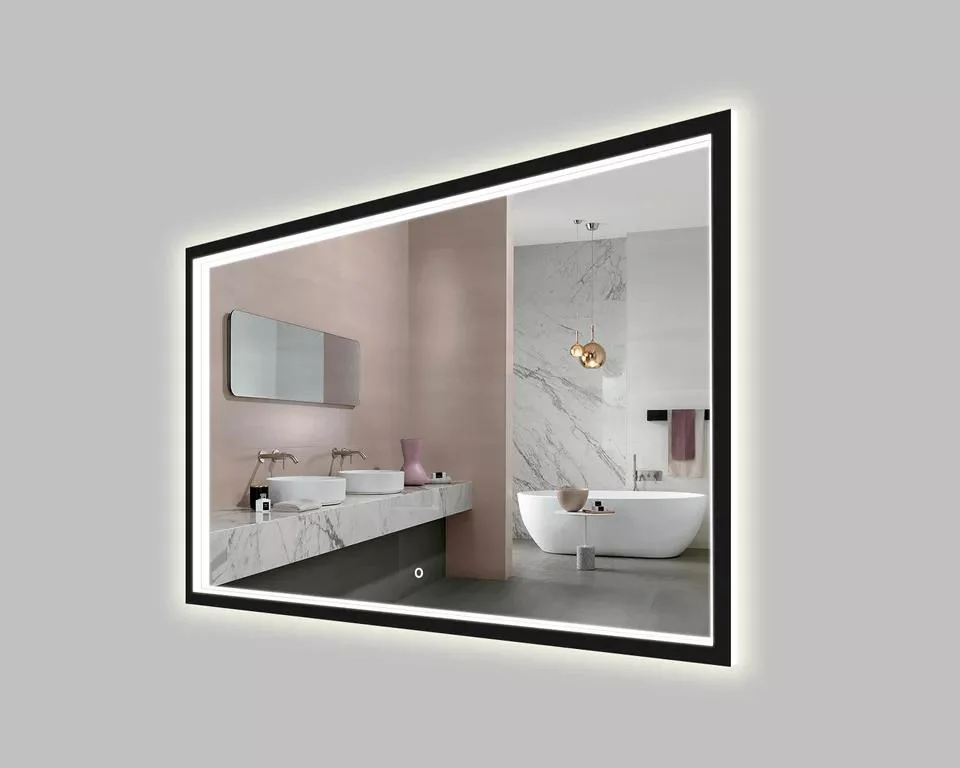 Modern Design Hotel Waterdichte Elektrische Slimme Fancy Wandspiegel Eersteklas ijdelheid Badkamerspiegel met LED-verlichting